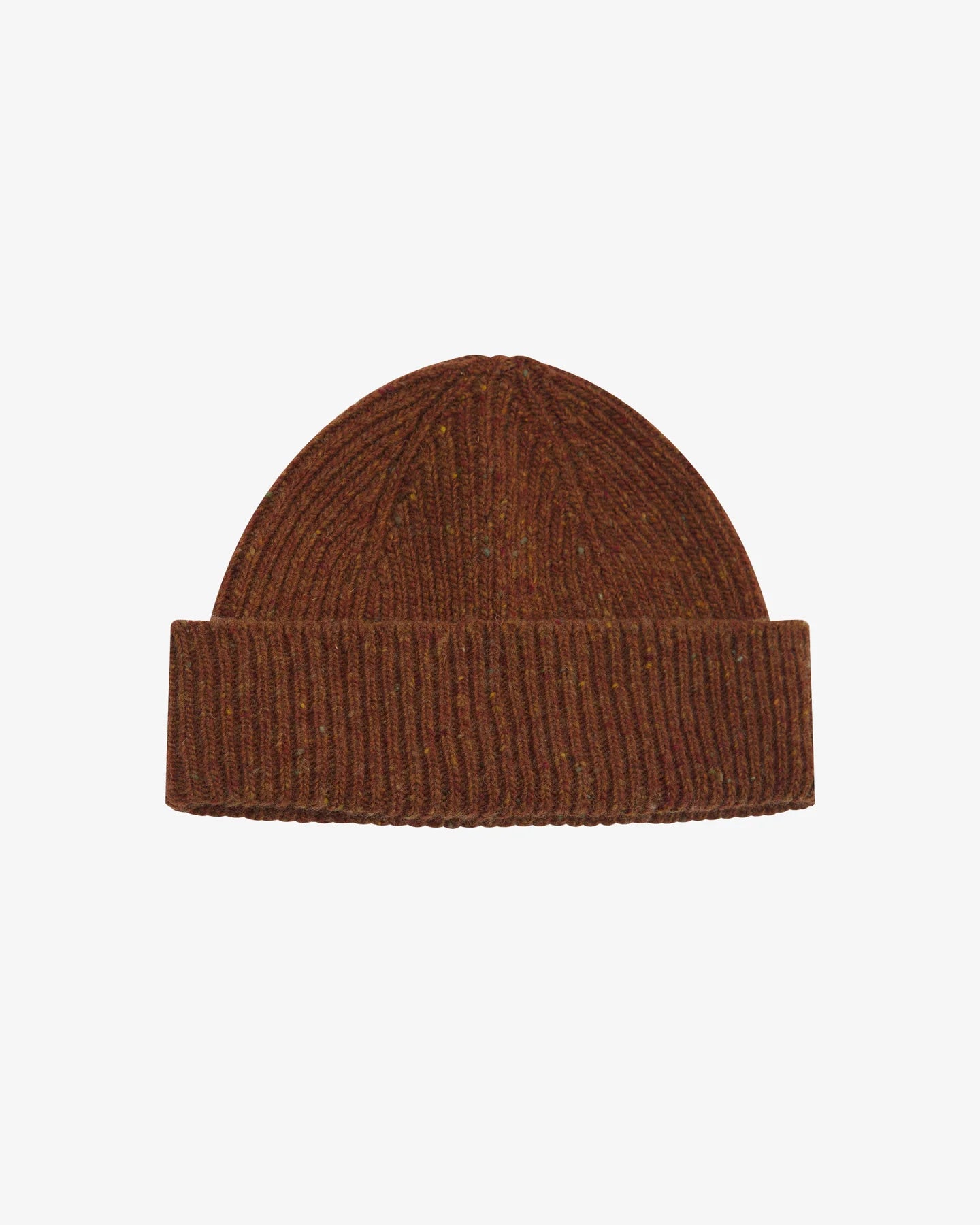 Uskees 4003 Speckled Donegal Wool Beanie in Chestnut
