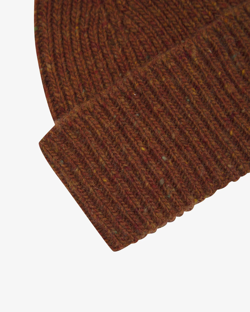Uskees 4003 Speckled Donegal Wool Beanie in Chestnut