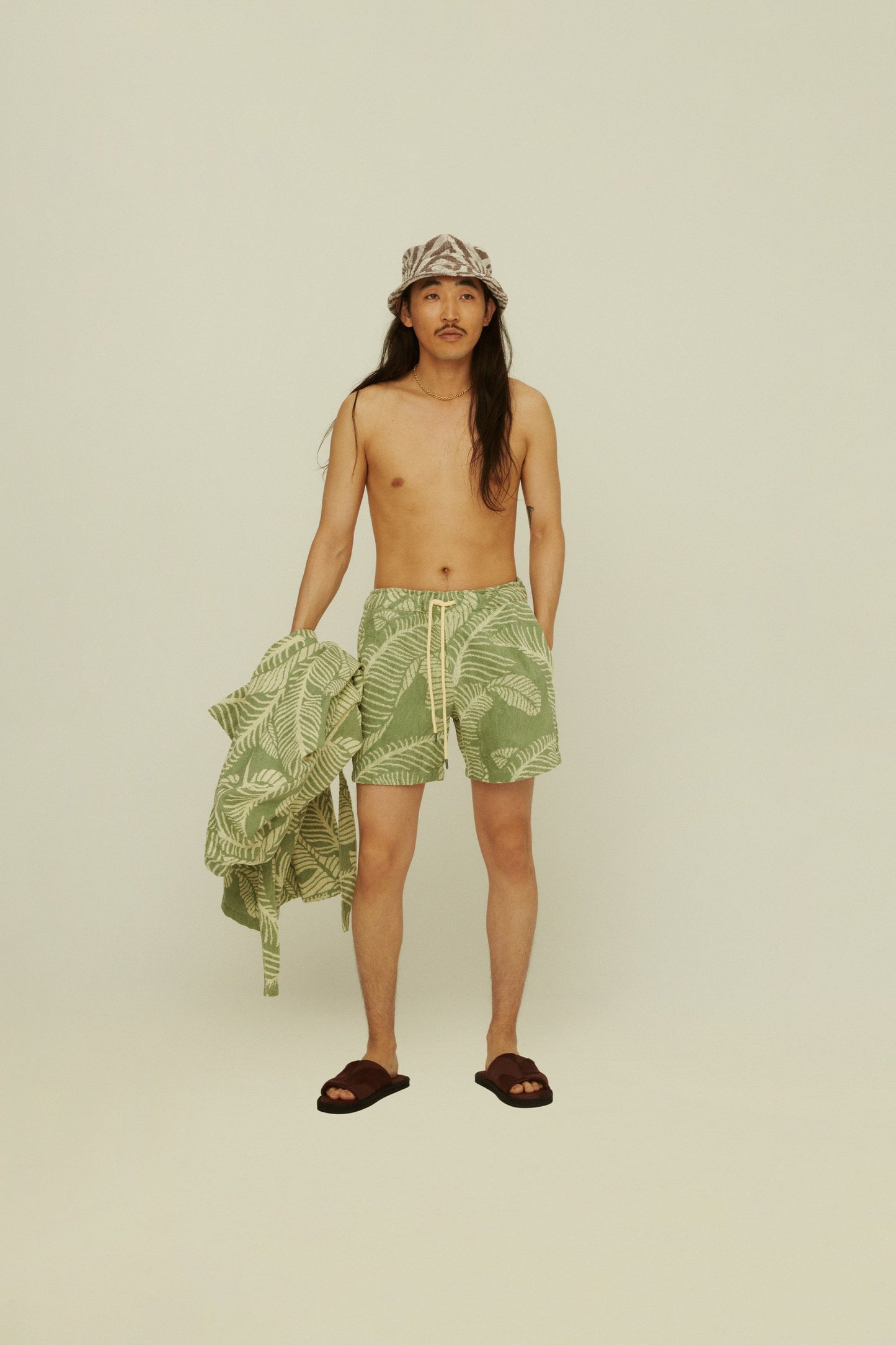 OAS Banana Leaf Terry Shorts