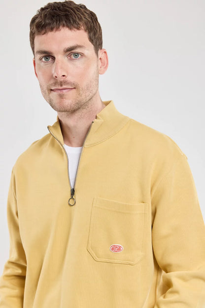 Armor Lux Heritage Cotton 1/2 Zip in Yellow