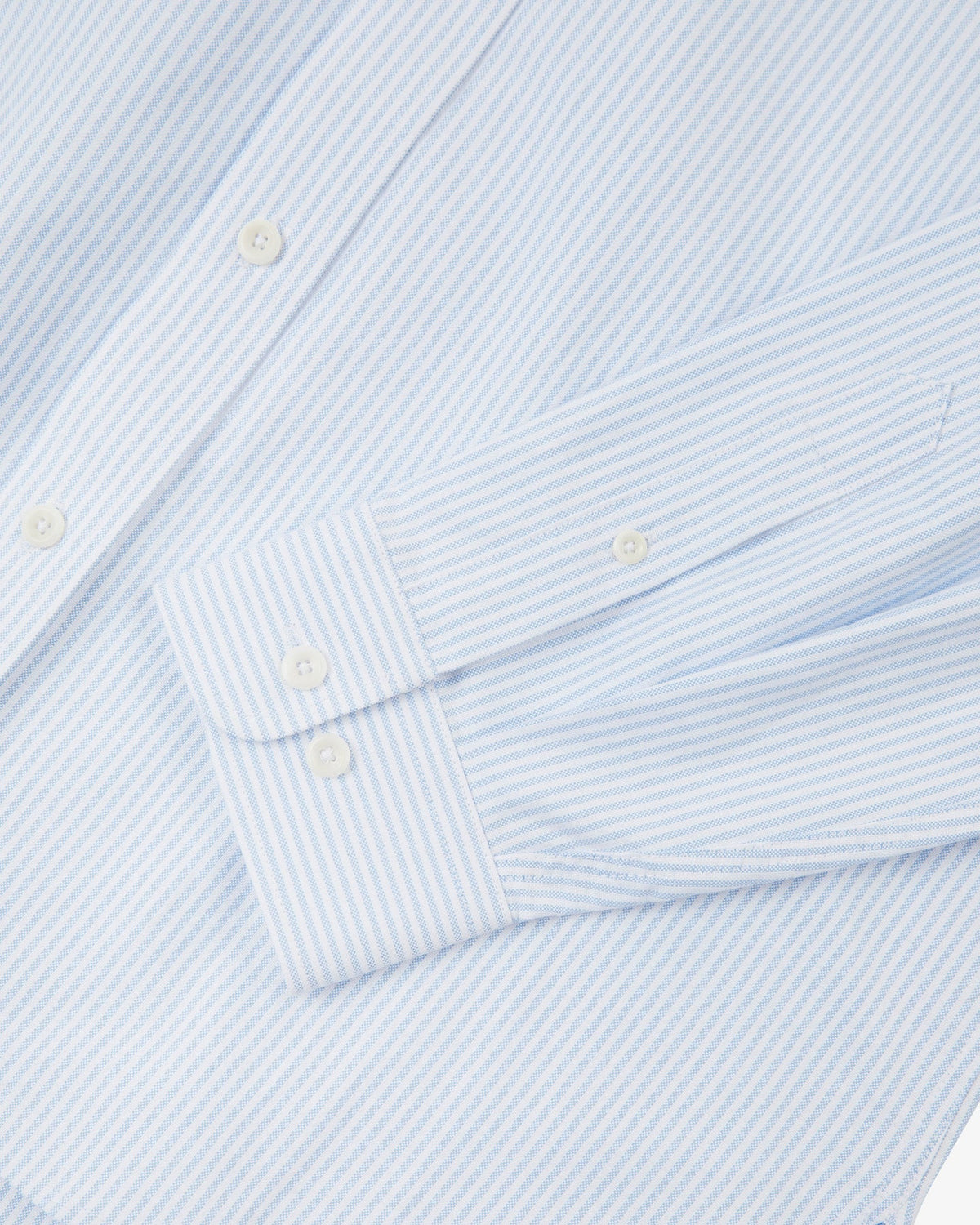 Uskees 6013 Oxford Shirt in Baby Blue Pinstripe