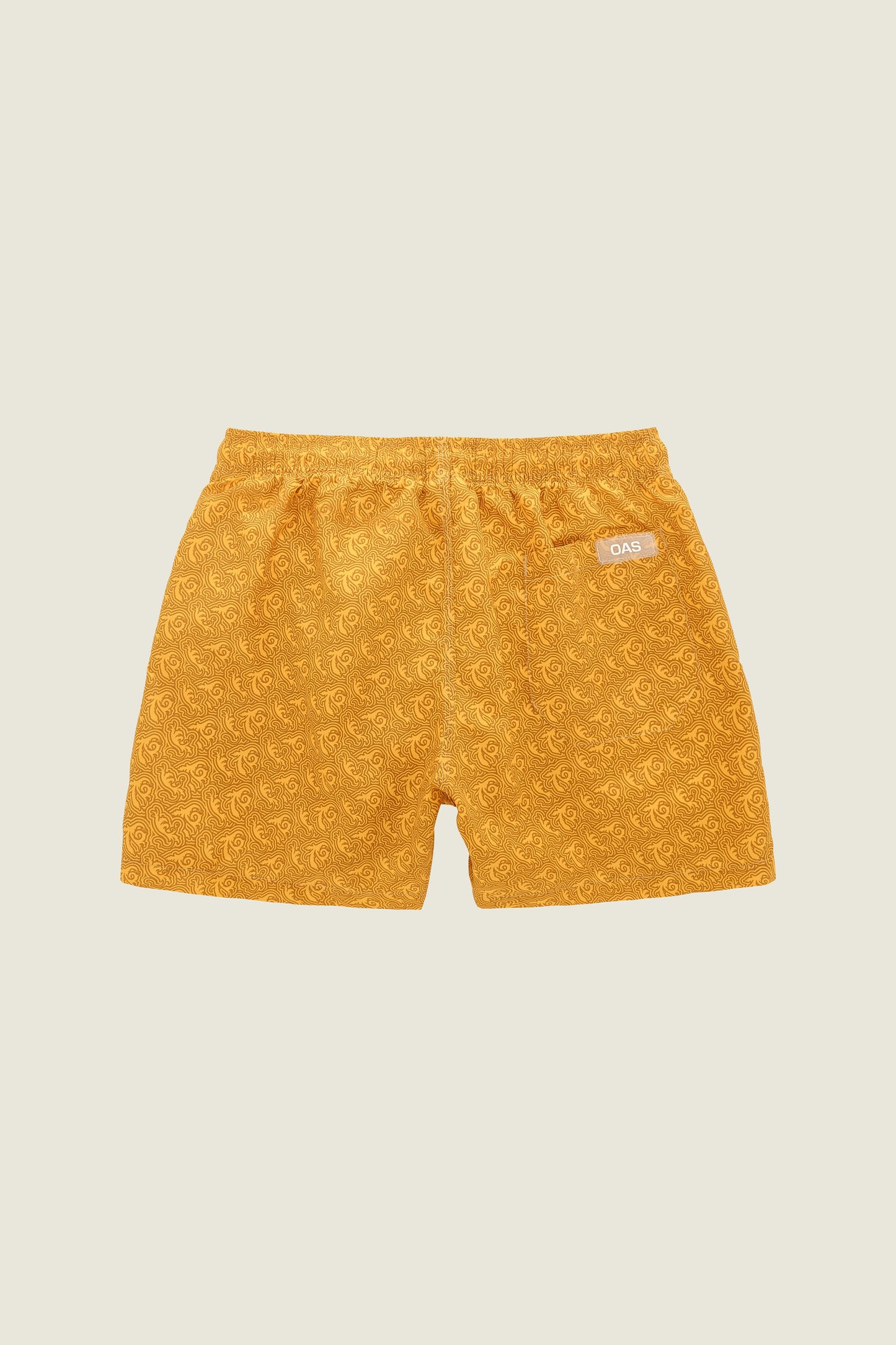 OAS Yellow Squiggle Swim Shorts