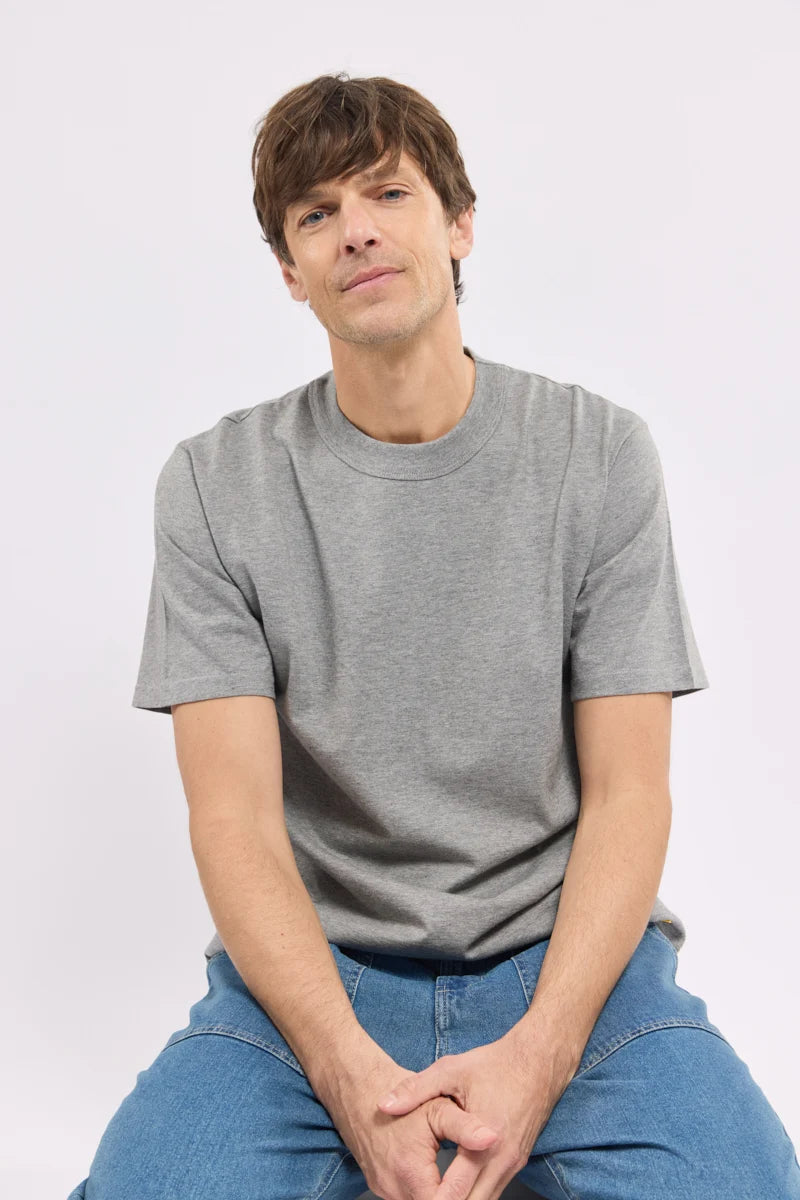 Armor Lux Heritage Tee in Misty Light Grey