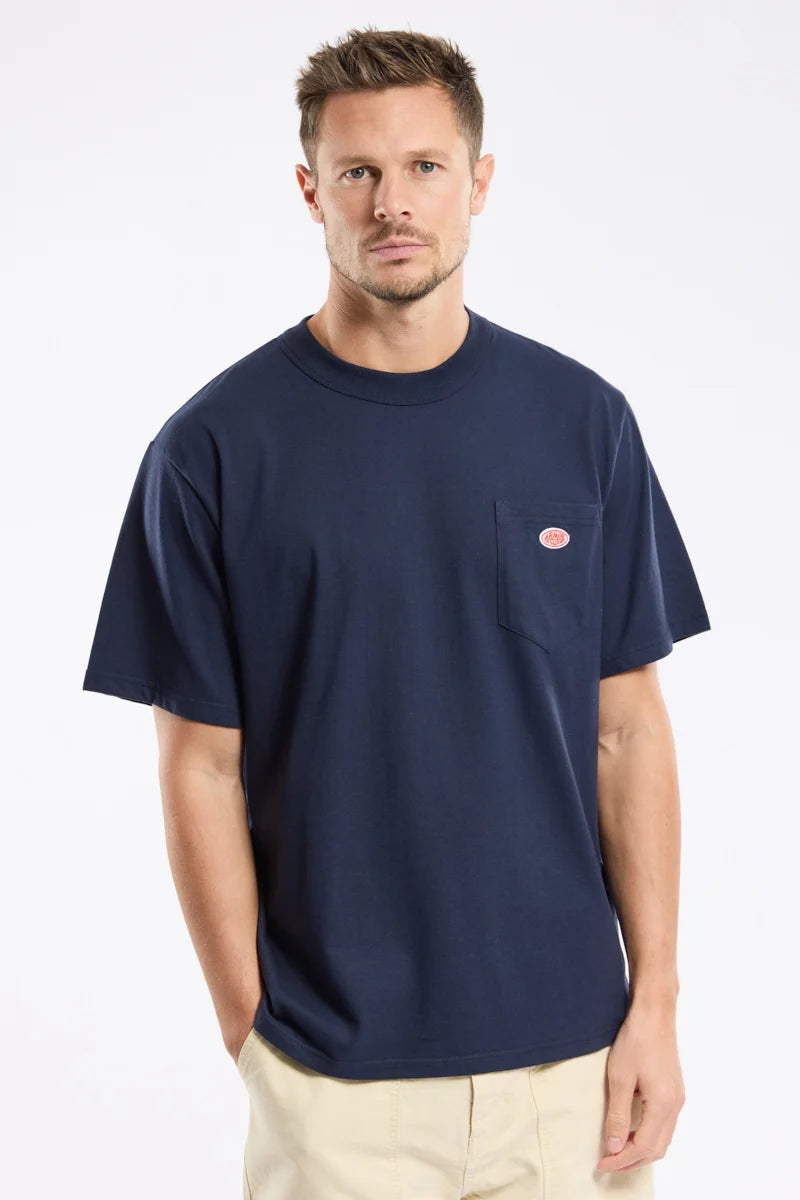 Armor Lux Heritage Pocket Tee in Navy