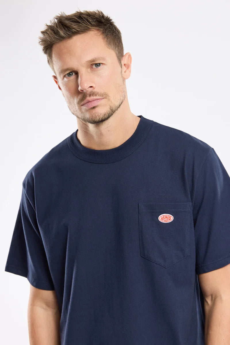Armor Lux Heritage Pocket Tee in Navy