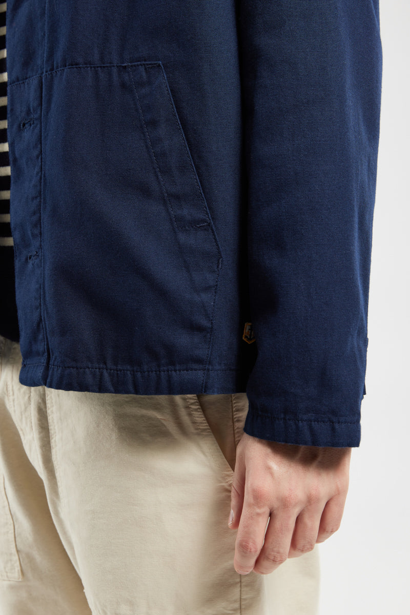 Armor Lux Cotton Fisherman Jacket in Navy