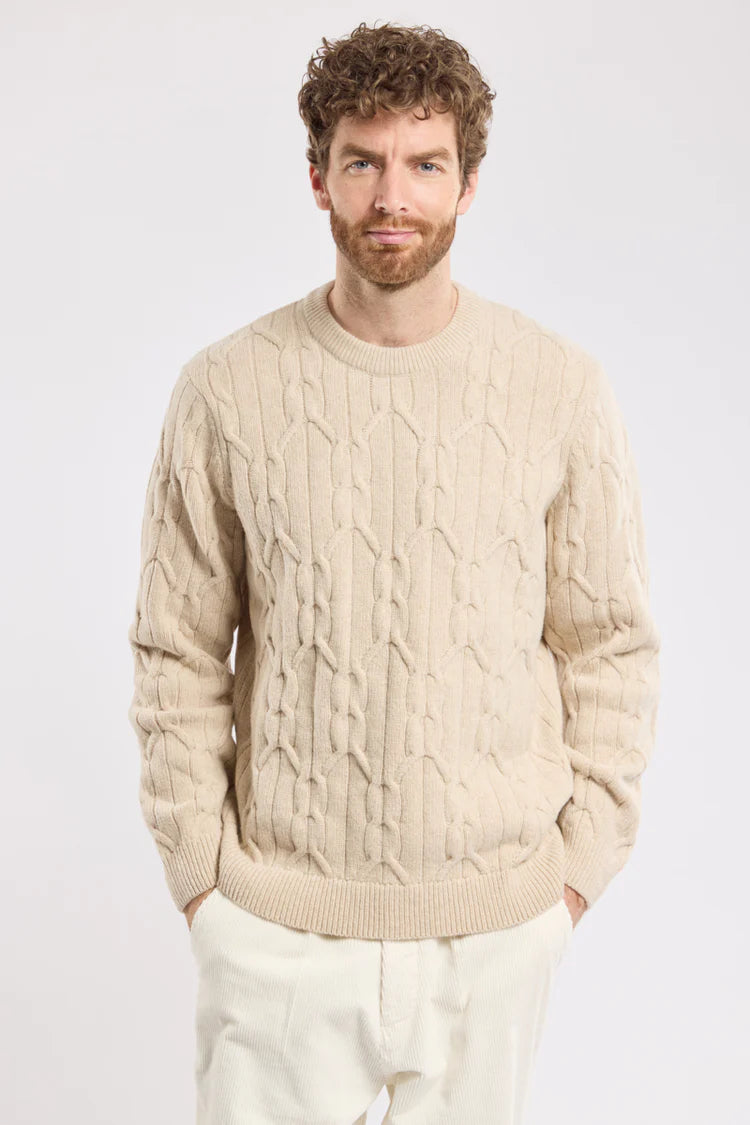Armor Lux Irish Wool Jumper in Beige