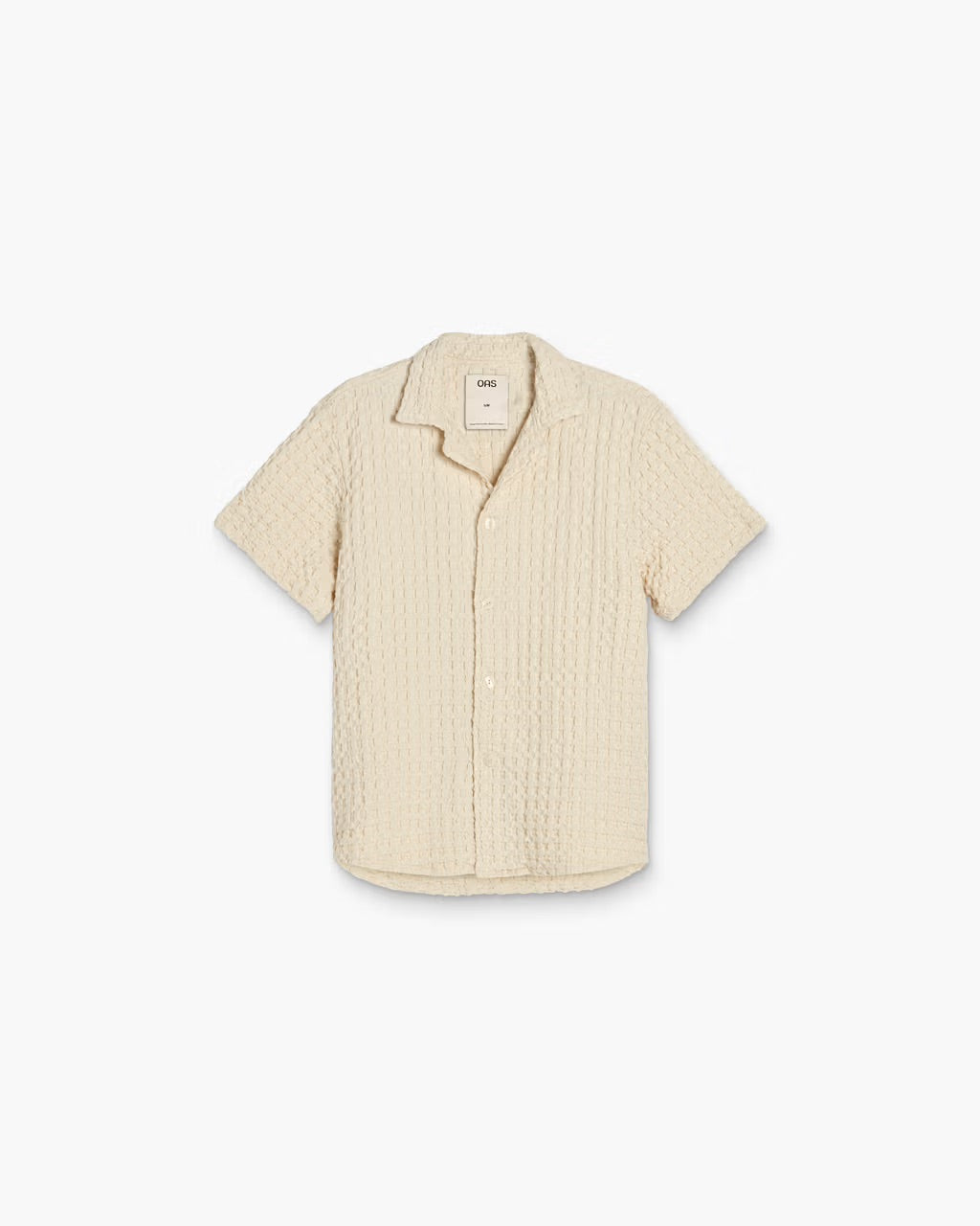 OAS Ecru Cuba Waffle Shirt