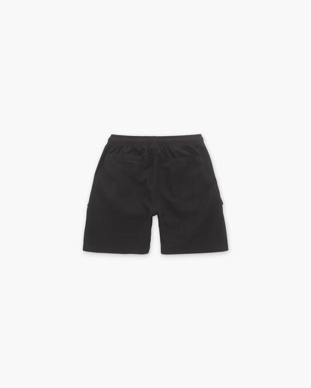 OAS Black Cotton Linen Cargo Shorts