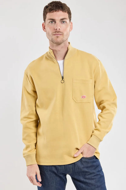 Armor Lux Heritage Cotton 1/2 Zip in Yellow