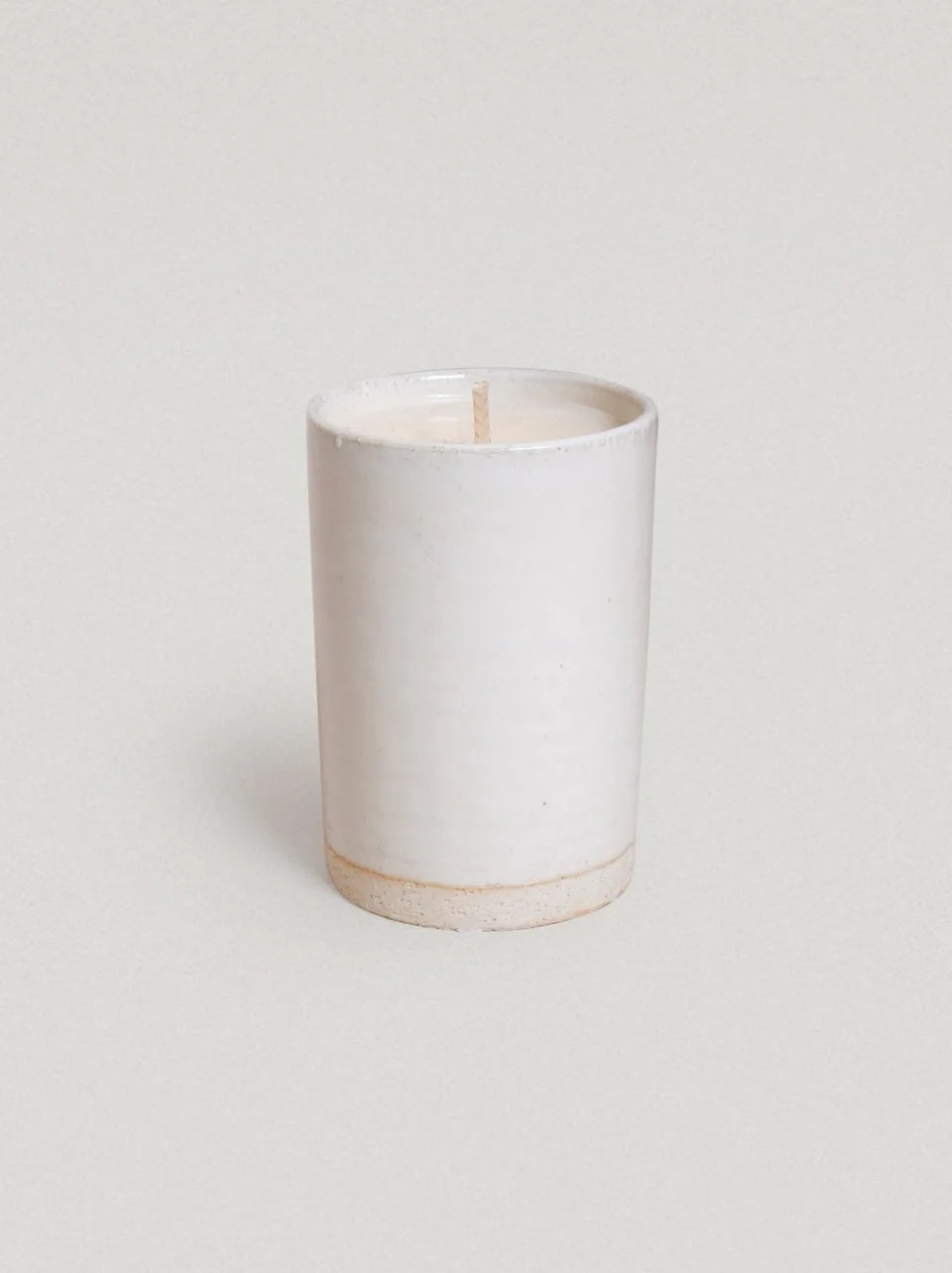 Kin Japanese Ceramic Candle White