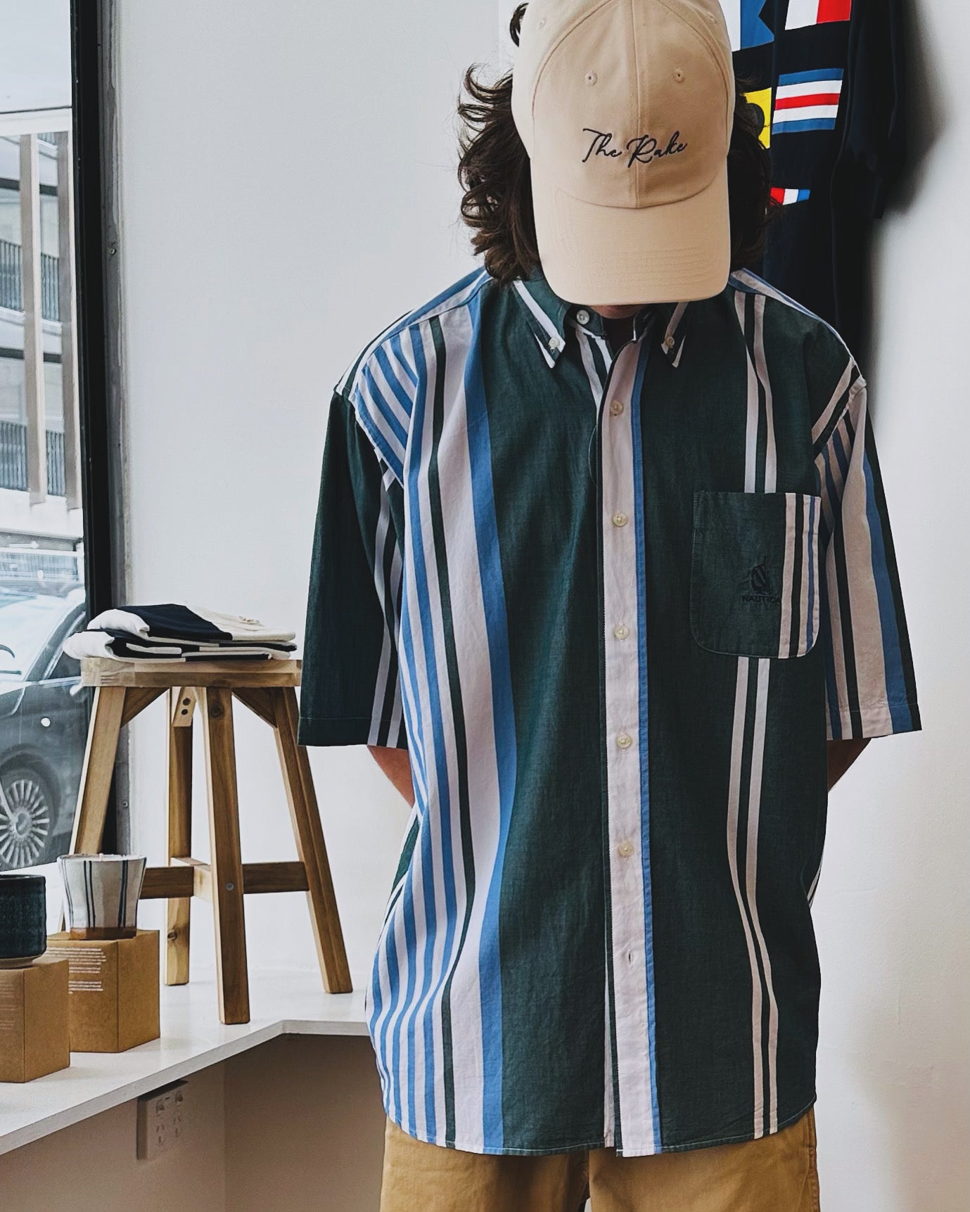 Nautica Japan Blue Multi Stripe Shirt