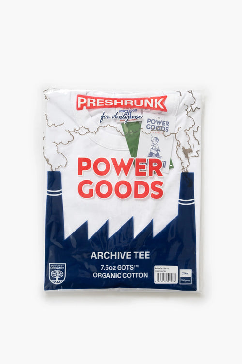 Power Goods Archive Tee Two-Pack in White, image 2