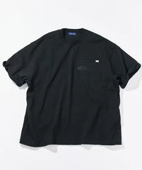 Nautica Japan Hidden Logo Pocket Piece Dyed Tee in Black