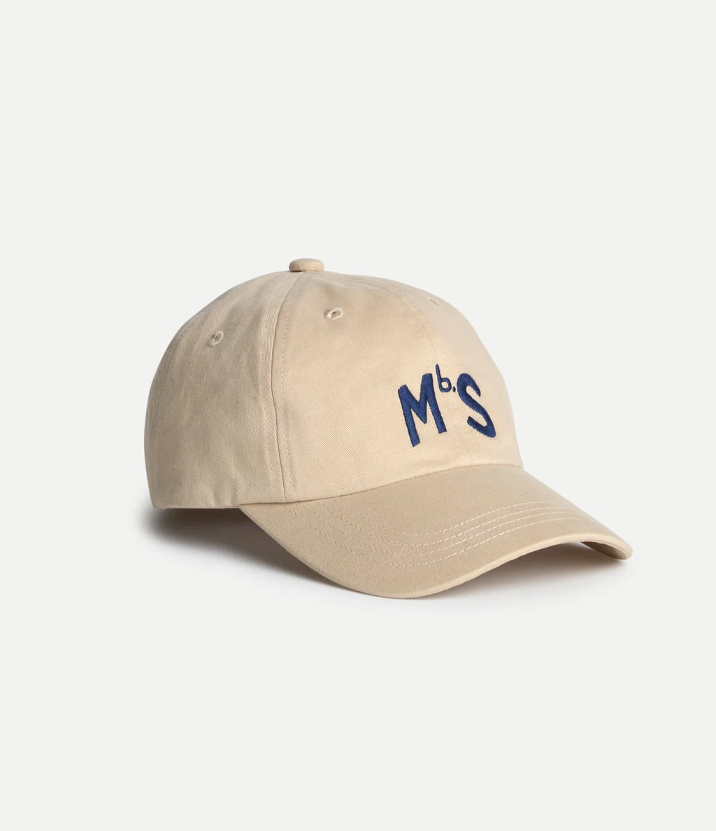 Merz b. Schwanen MbS Logo Cotton Twill Cap in Light Khaki