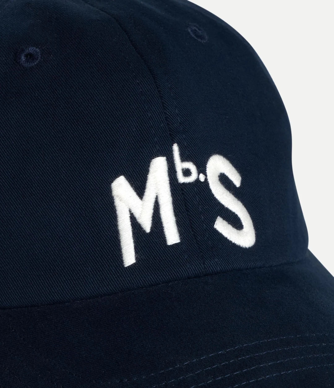 Merz b. Schwanen MbS Logo Cotton Twill Cap in Night Blue