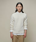 Merz B. Schwanen Men's Ribbed Knit Pullover Natural