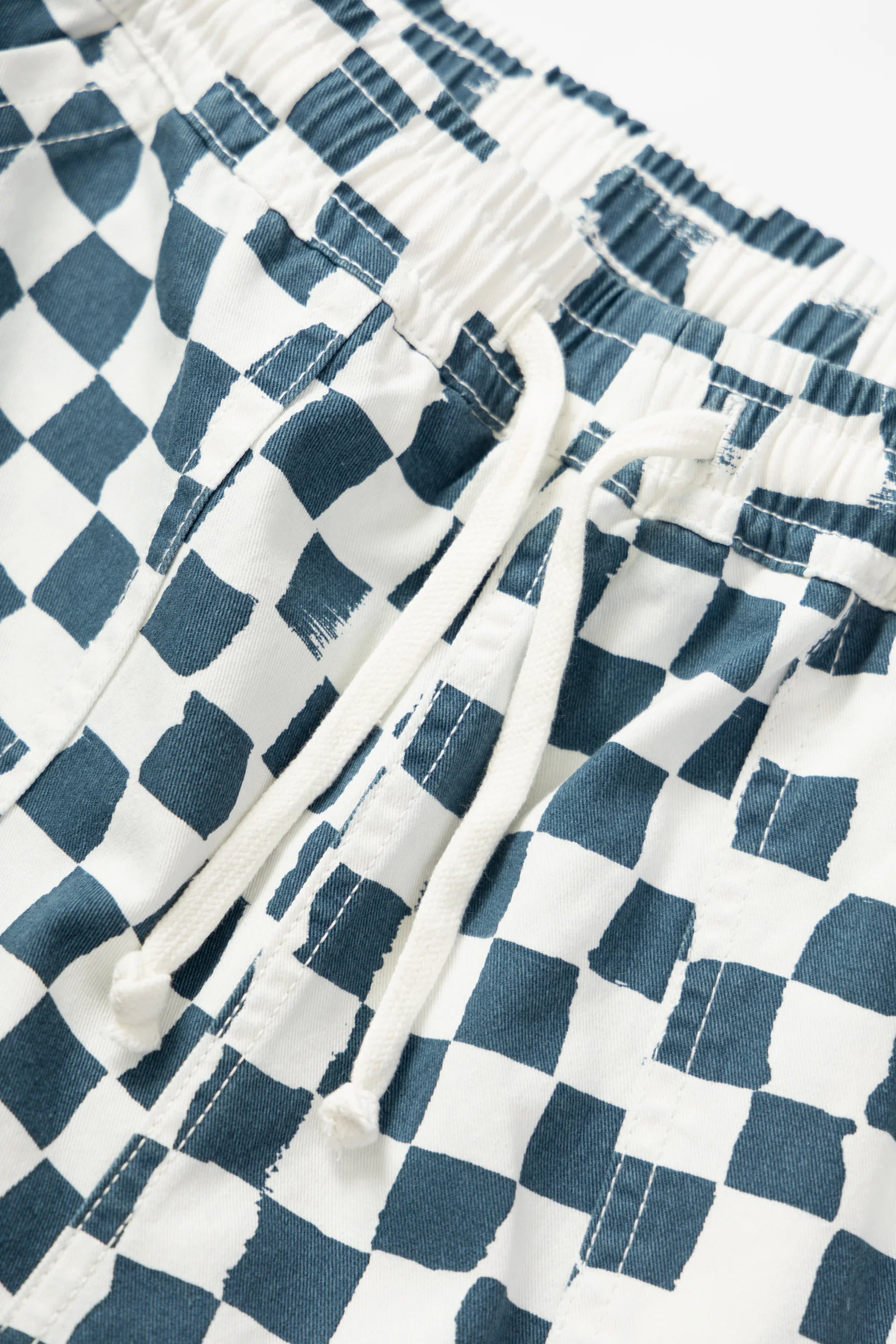 Service Works Printed Chef Short Teal Checker