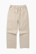 Service Works Classic Chef Pants in stone color with elasticated waist and fatigue-style pockets