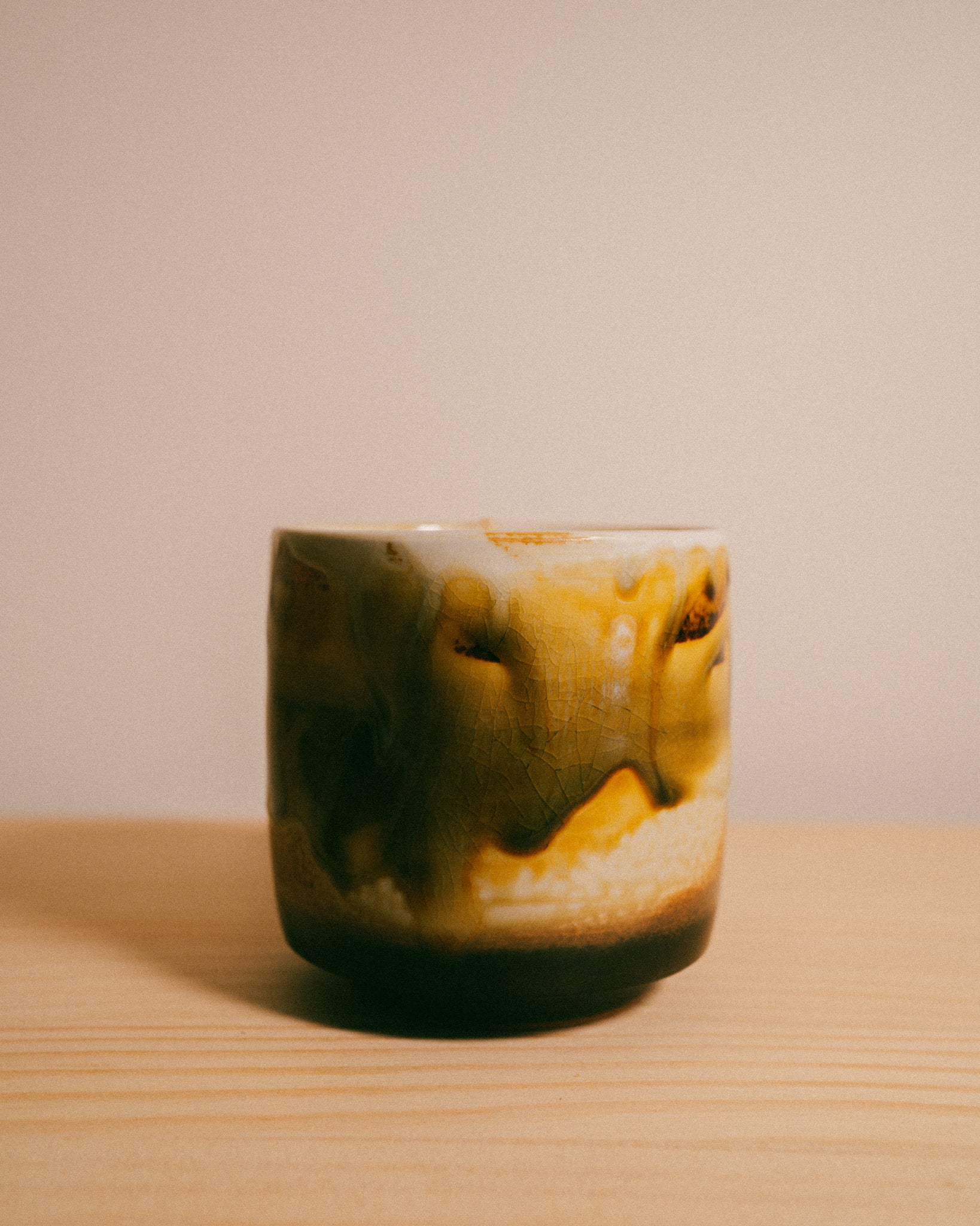 Provider Store Teak Cup Ceramic Candle - Small