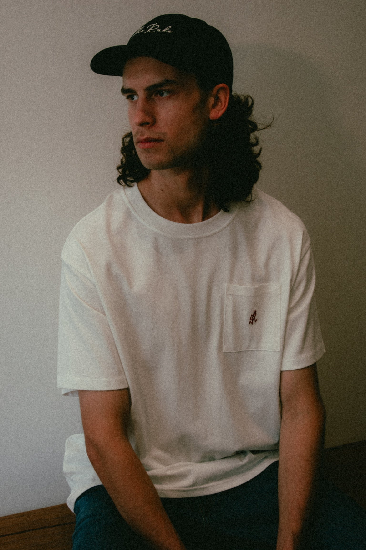 Gramicci One Point Pocket Tee in White