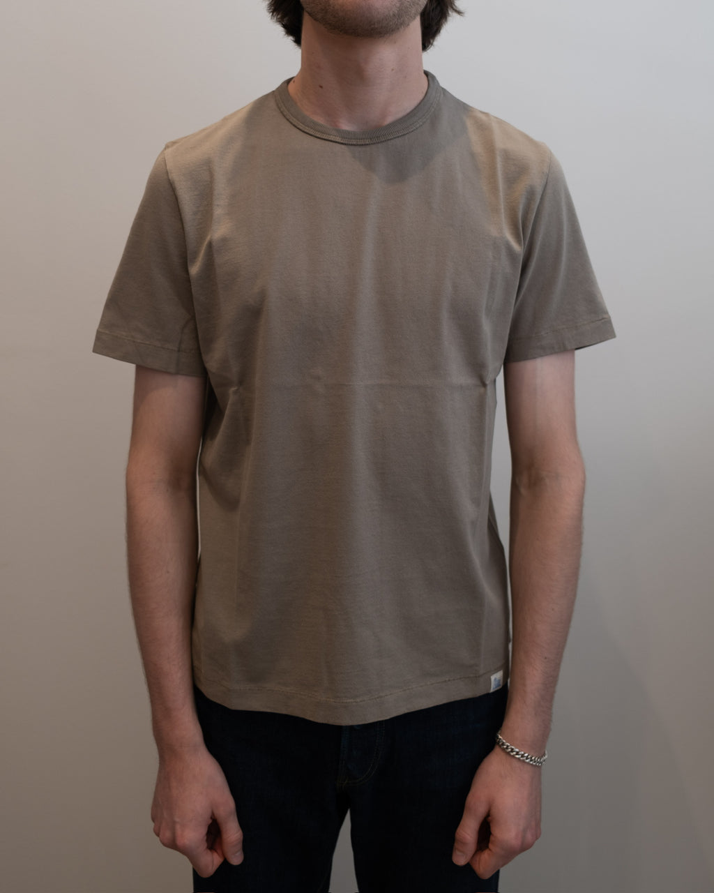 Merz b. Schwanen Classic Cotton Jersey T-Shirt TEE02 in Faded Grain