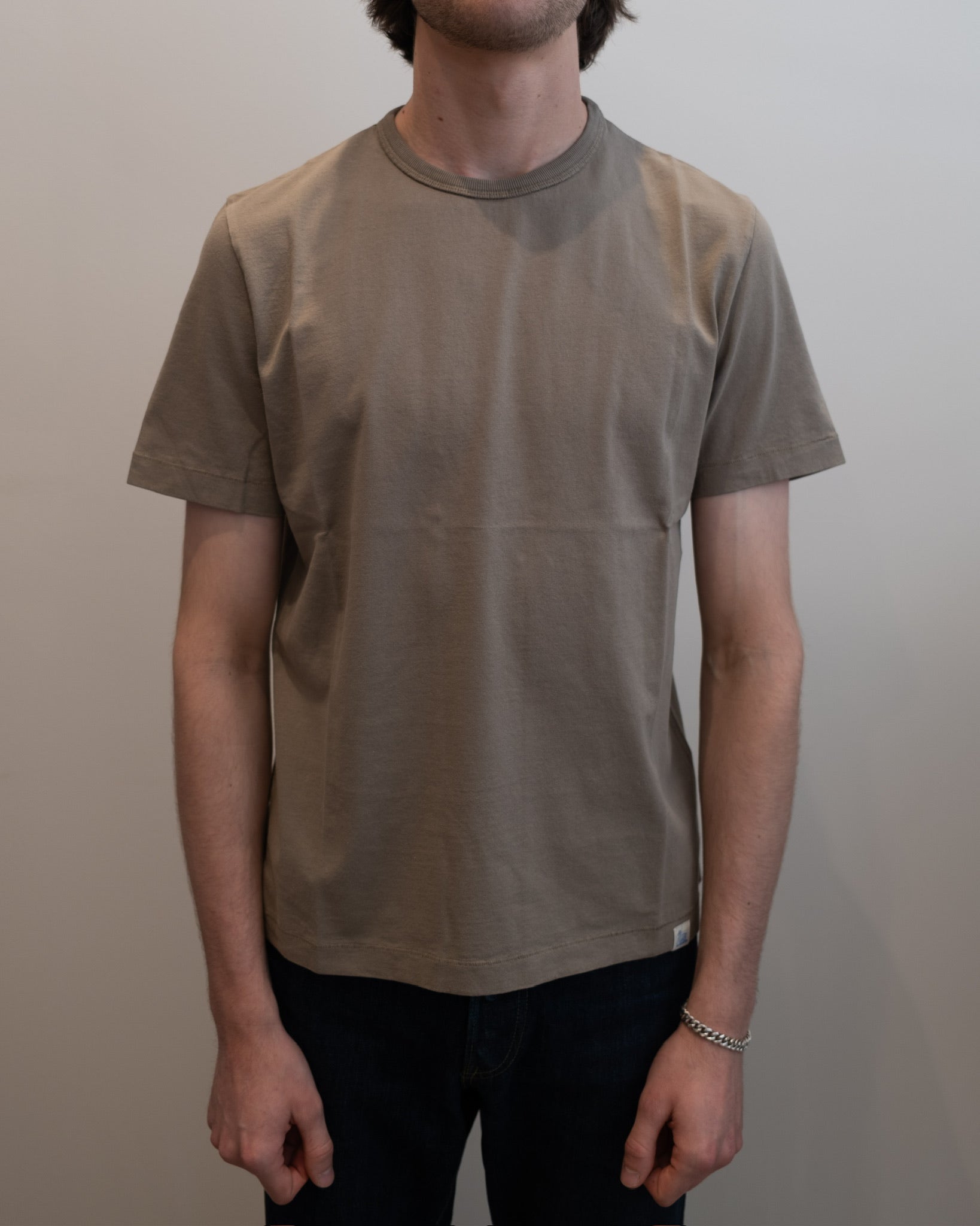 Merz b. Schwanen Classic Cotton Jersey T-Shirt TEE02 in Faded Grain