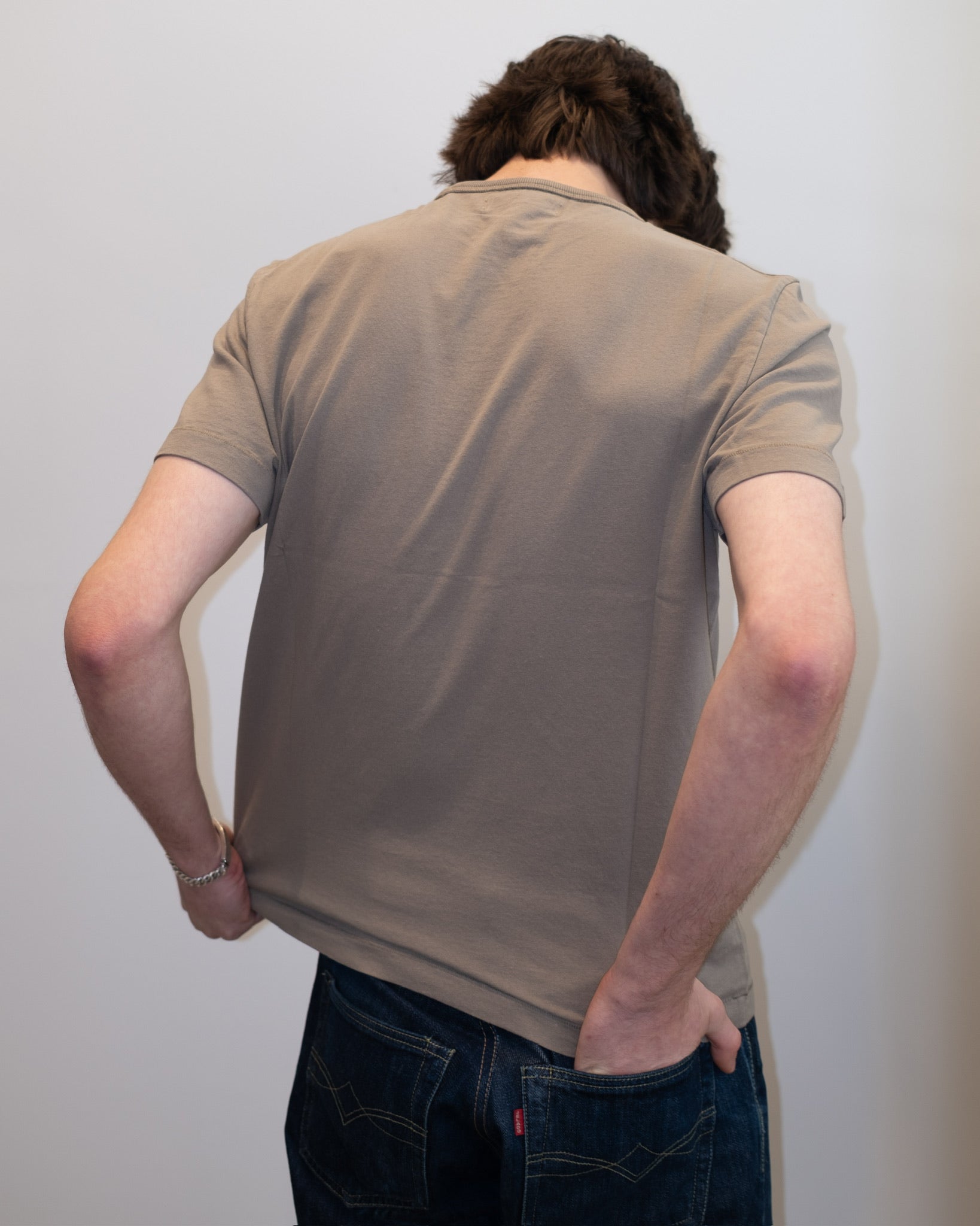 Merz b. Schwanen Classic Cotton Jersey T-Shirt TEE02 in Faded Grain