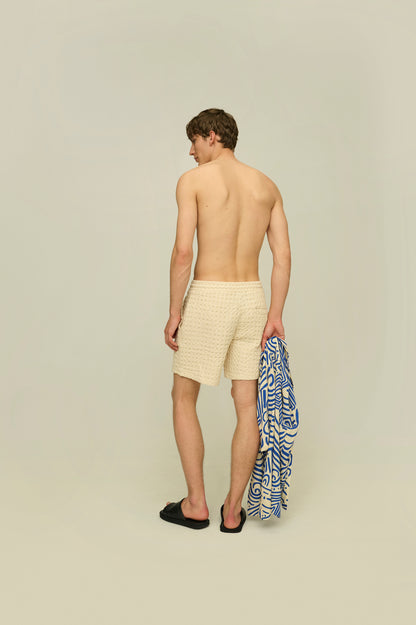 OAS Ecru Porto Waffle Short