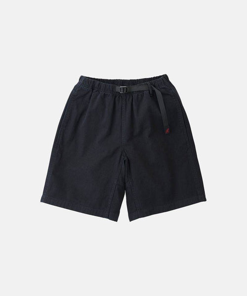 Black Gramicci G Short with webbing belt and gusseted crotch above the knee