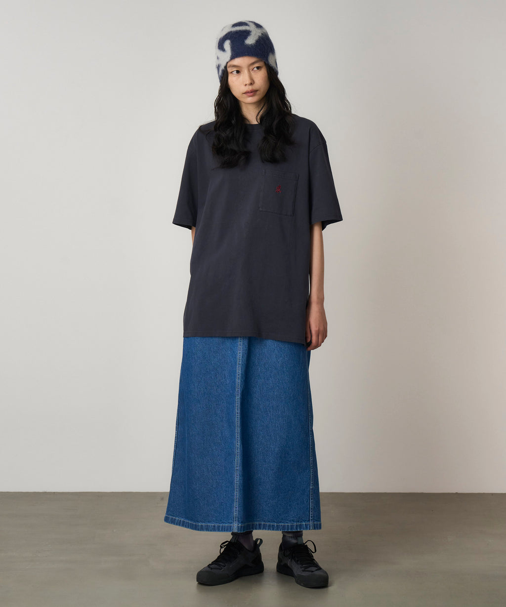 Gramicci One Point Pocket Tee in Navy Pigment