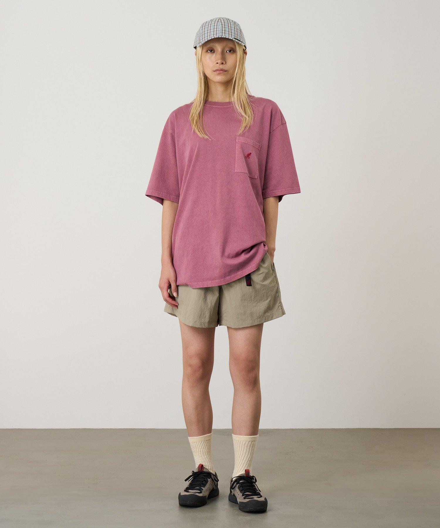 Gramicci One Point Pocket Tee in Red Pigment