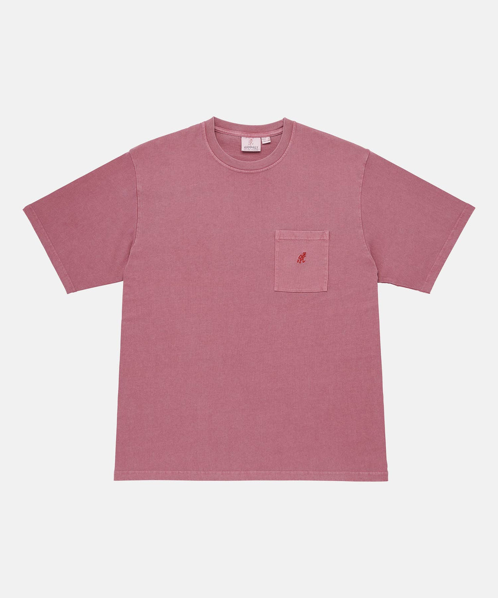 Gramicci One Point Pocket Tee in Red Pigment