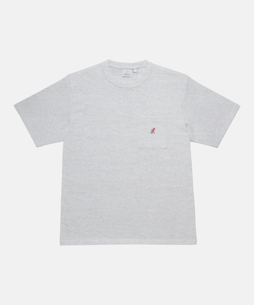 Gramicci One Point Pocket Tee in Heather Ash