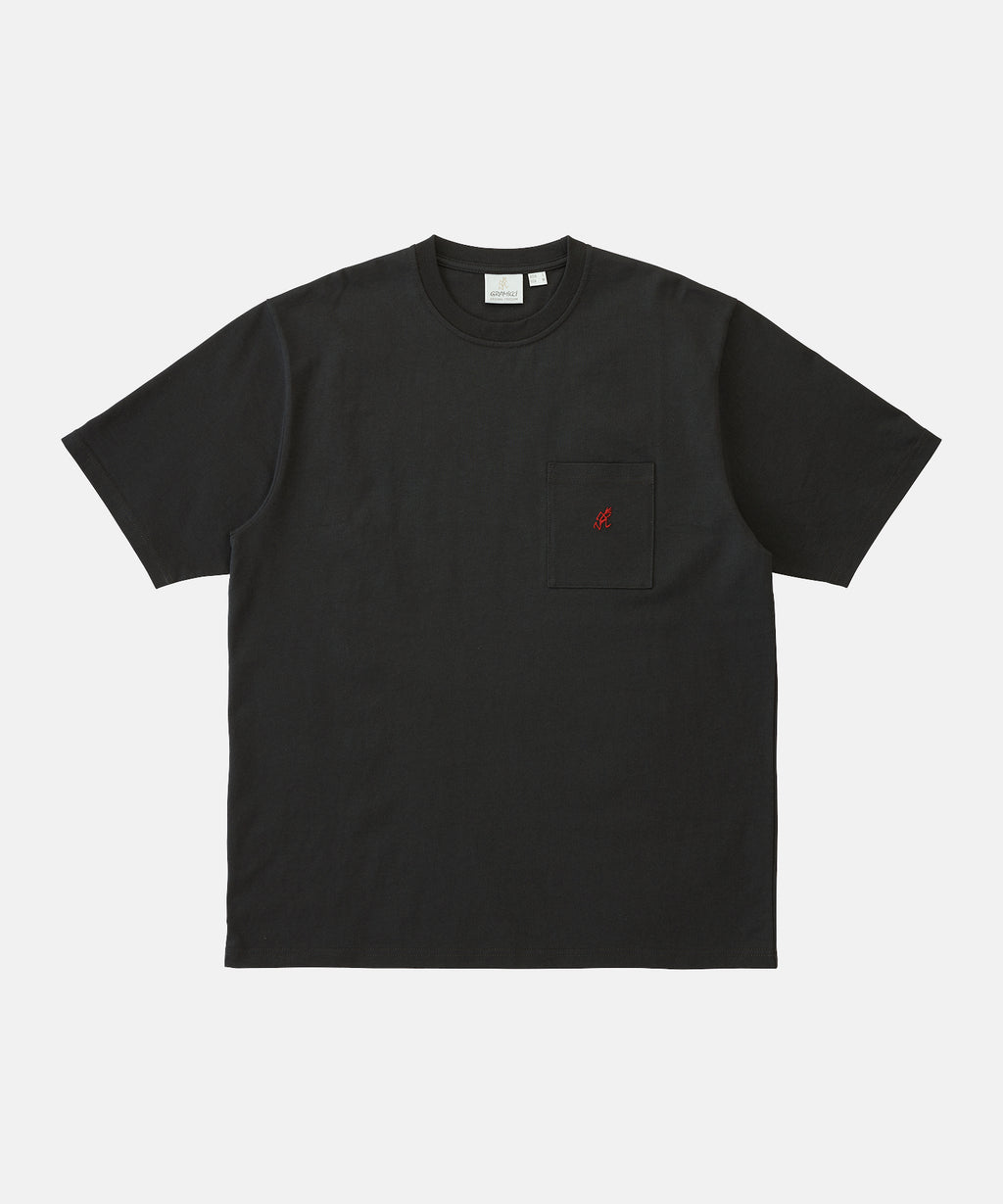 Gramicci One Point Pocket Tee in Vintage Black