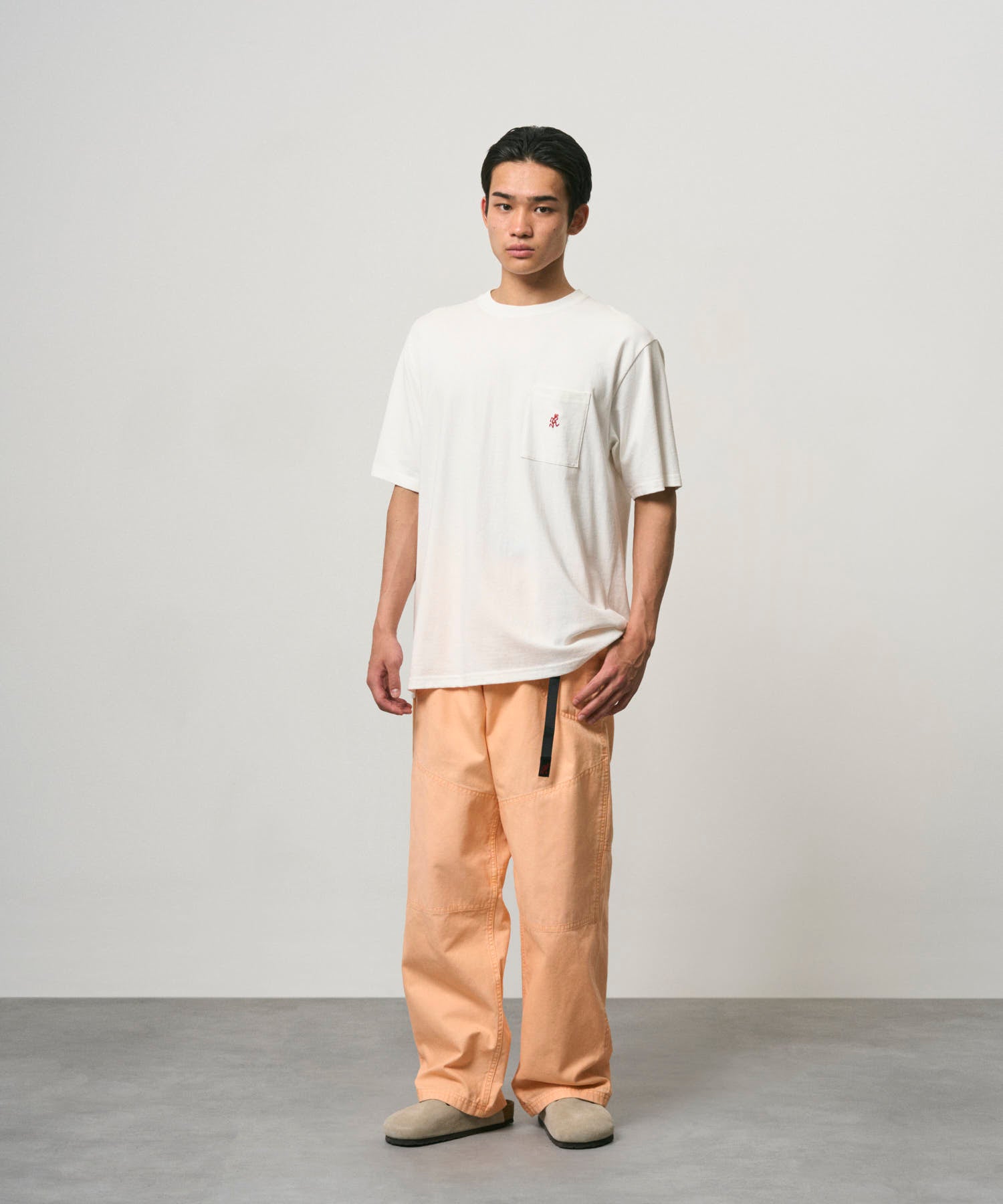 Gramicci One Point Pocket Tee in White