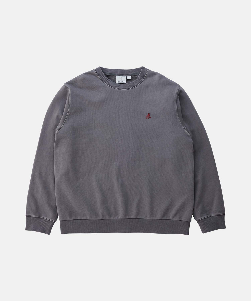 Gramicci One Point Crew Sweatshirt in Charcoal Pigment