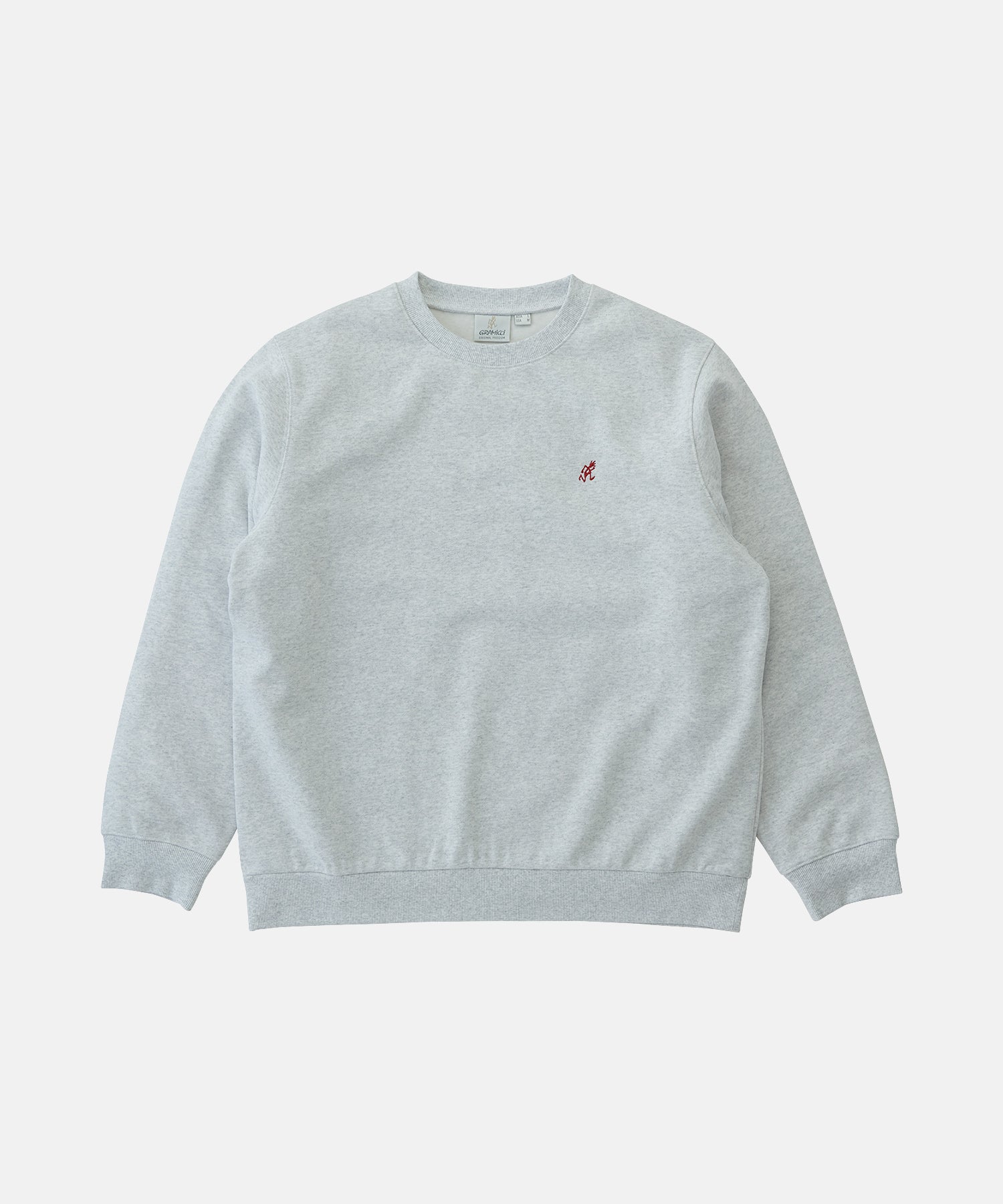 Gramicci One Point Crew Sweatshirt in Heather Ash