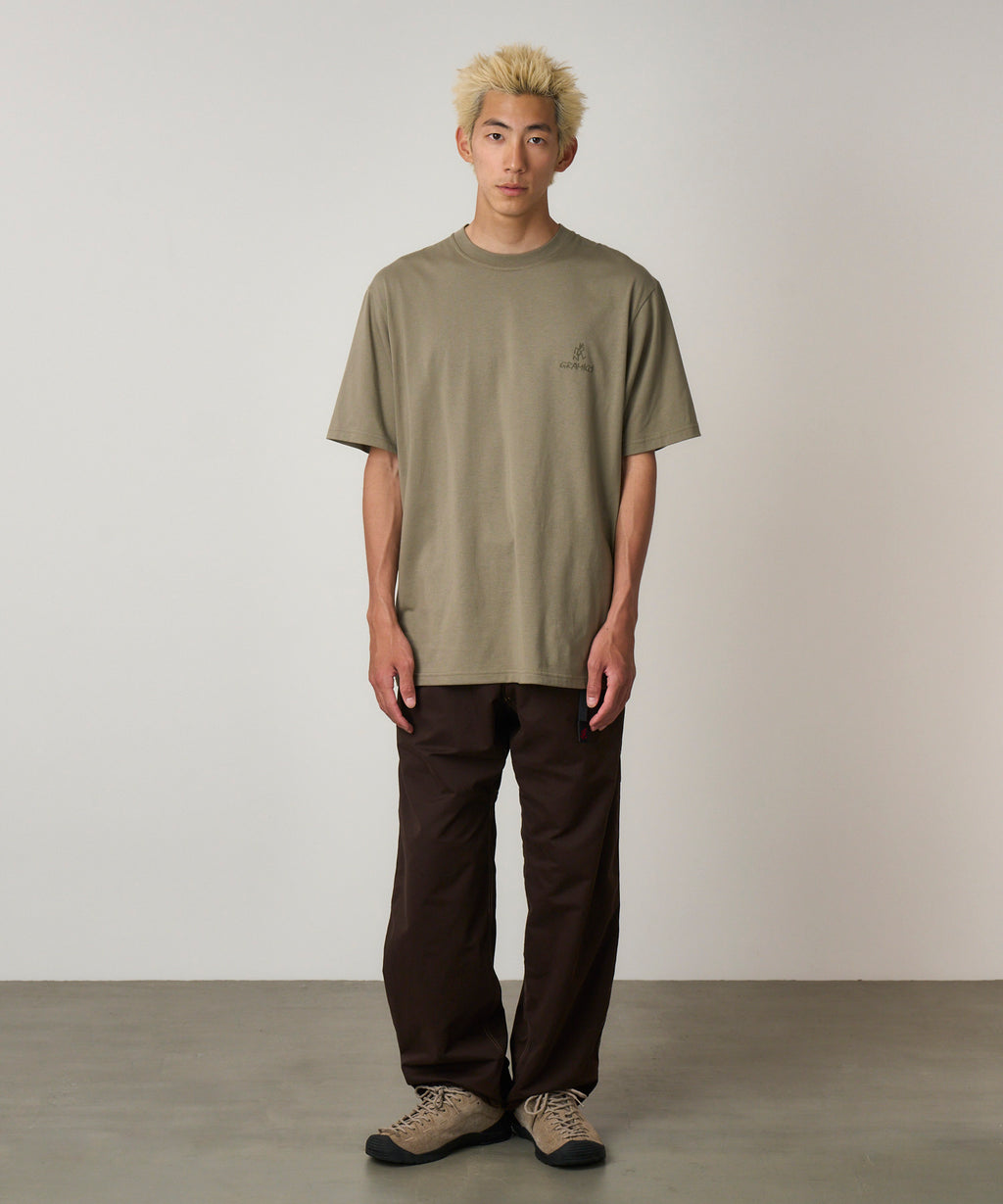 Gramicci One Point Logo Tee in Khaki
