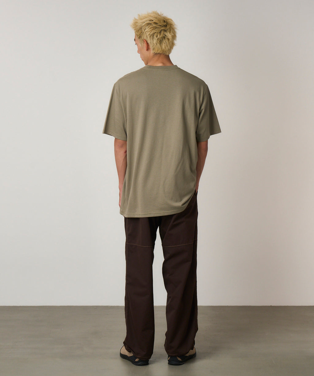 Gramicci One Point Logo Tee in Khaki