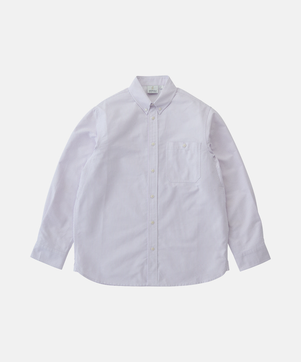 Gramicci Oxford Button Down Stance Shirt in Iris Stripe