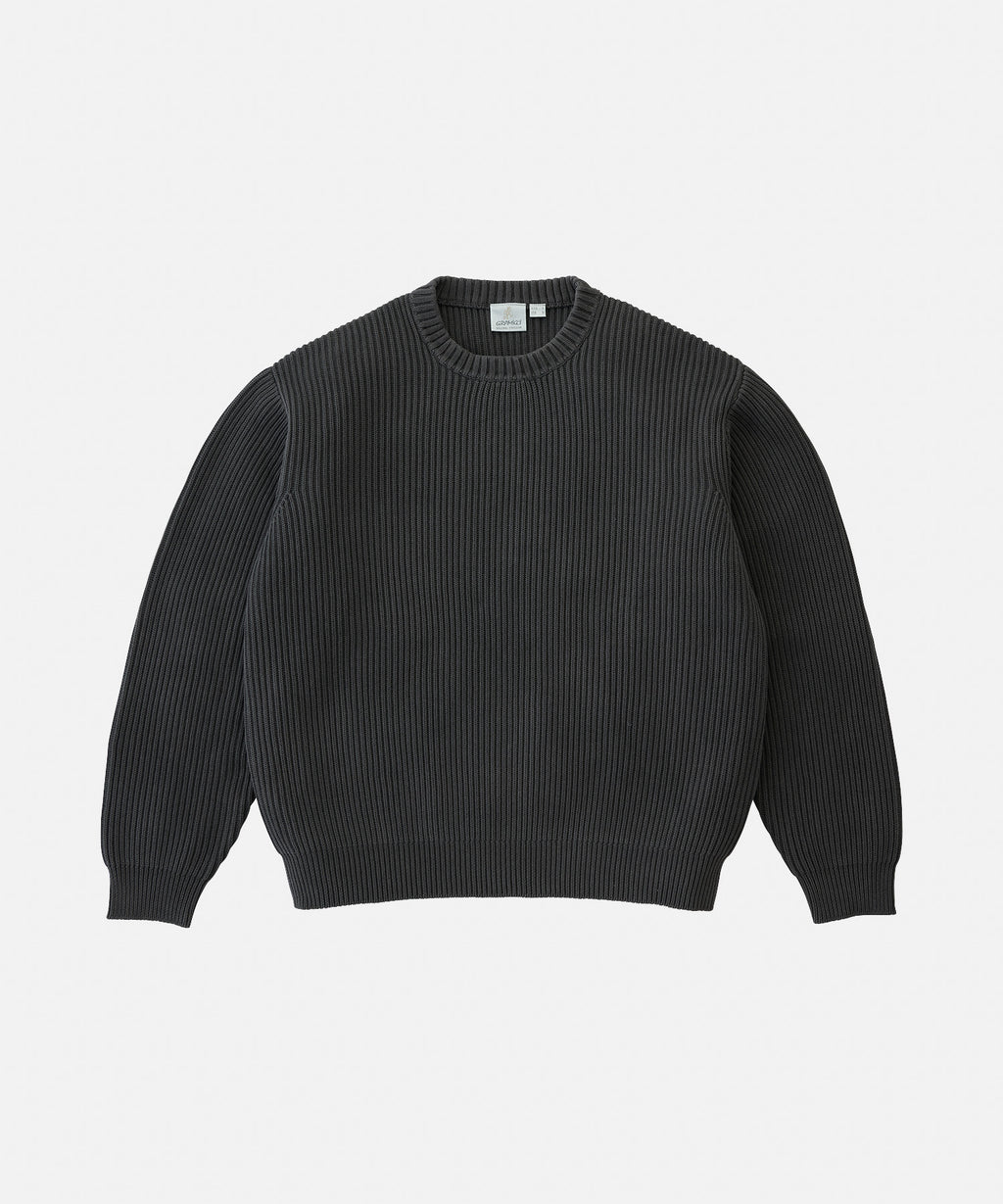 Gramicci Cotton Knit Sweater in Grey