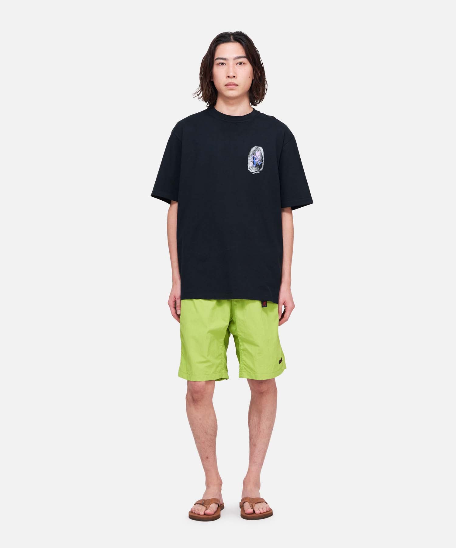 Gramicci Thumbprint Tee in Vintage Black