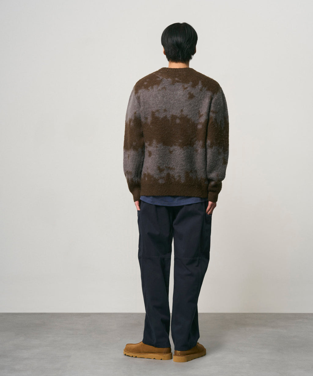 Gramicci Mohair Splatter Sweater in Slate Splatter