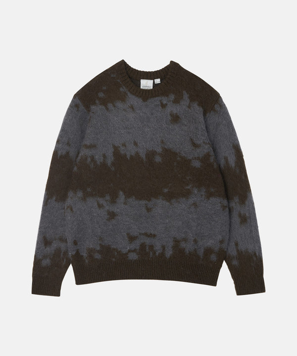 Gramicci Mohair Splatter Sweater in Slate Splatter
