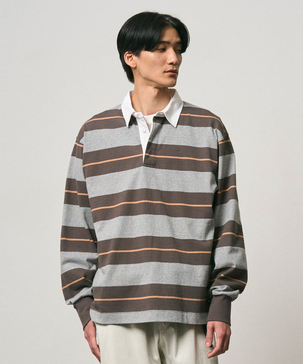 Gramicci Langdon Rugby Shirt in Hunter Grey