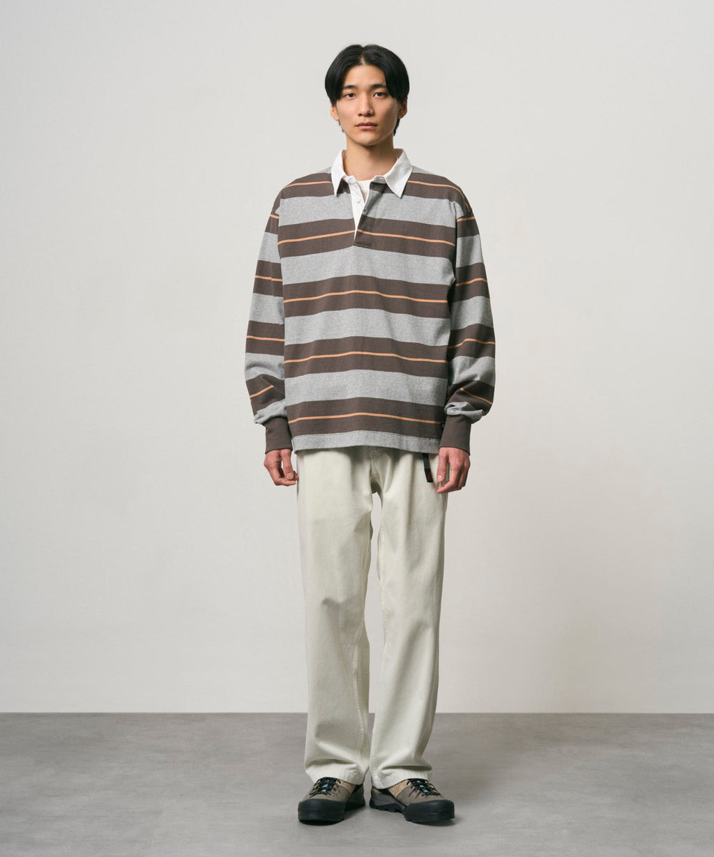 Gramicci Langdon Rugby Shirt in Hunter Grey