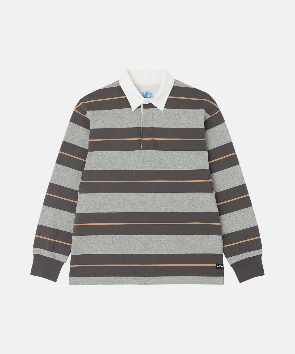 Gramicci Langdon Rugby Shirt in Hunter Grey