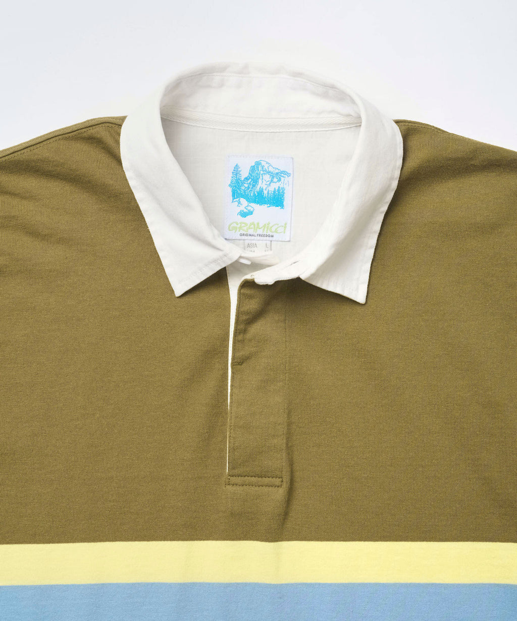 Gramicci Langdon Rugby Shirt in Winter Olive
