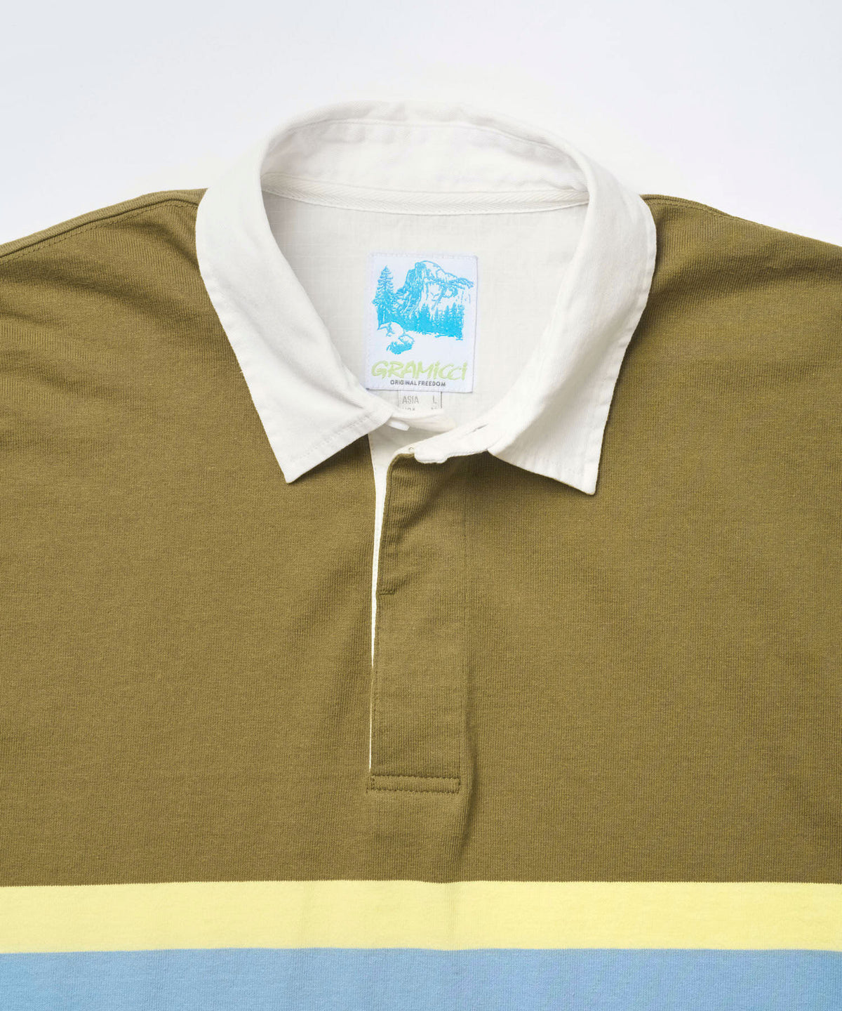 Gramicci Langdon Rugby Shirt in Winter Olive
